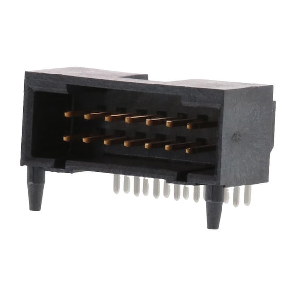 Molex Board Connector, 14 Contact(S), 2 Row(S), Female, Right Angle, 0.1 Inch Pitch, Solder Terminal, 741640014 - main